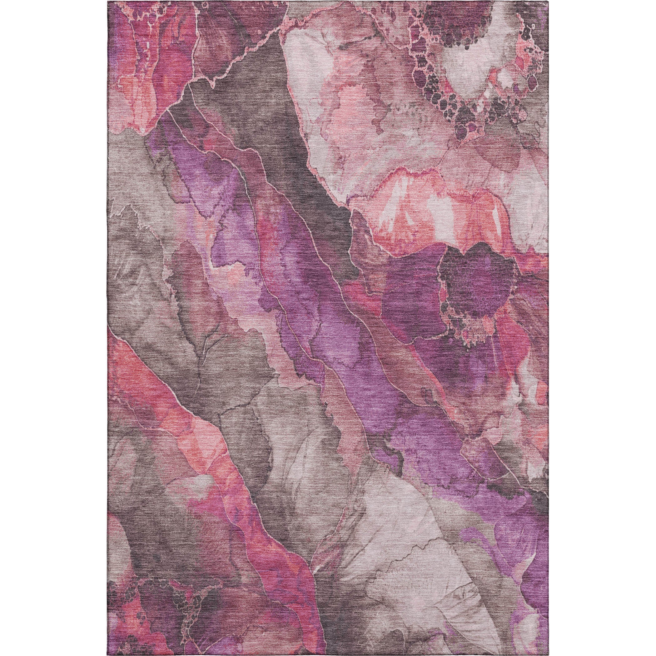 Baku Machine Washable Transitional Blush Pink Rug - Rectangle ' x '