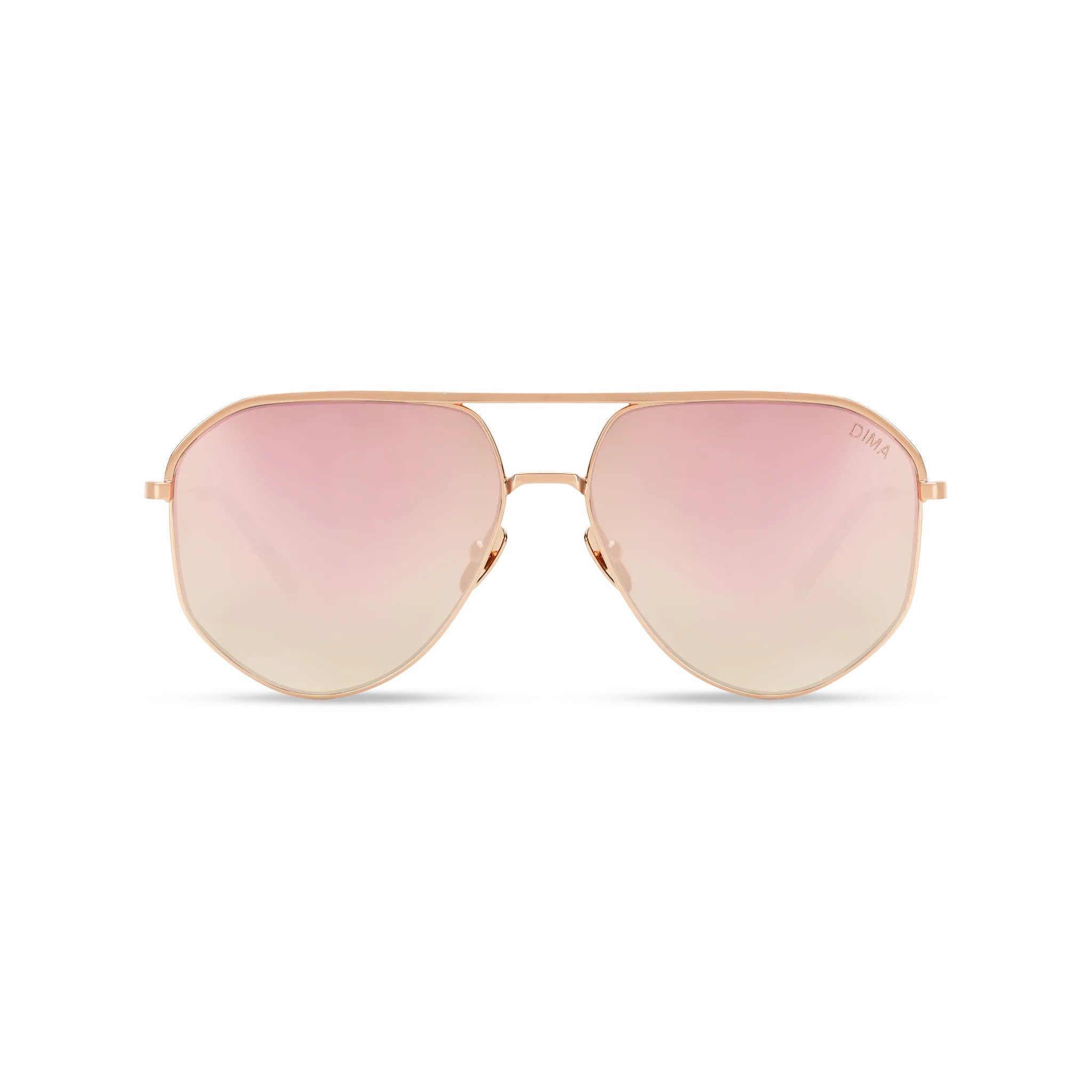 Nova - Rose GoldPink Tortoise + Taupe Mirror Lens