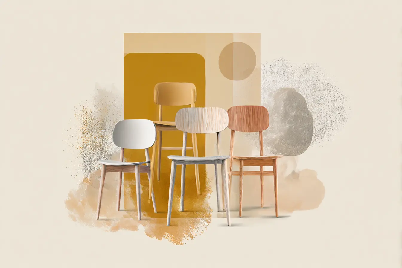 Dining Chairs by Colour and Material