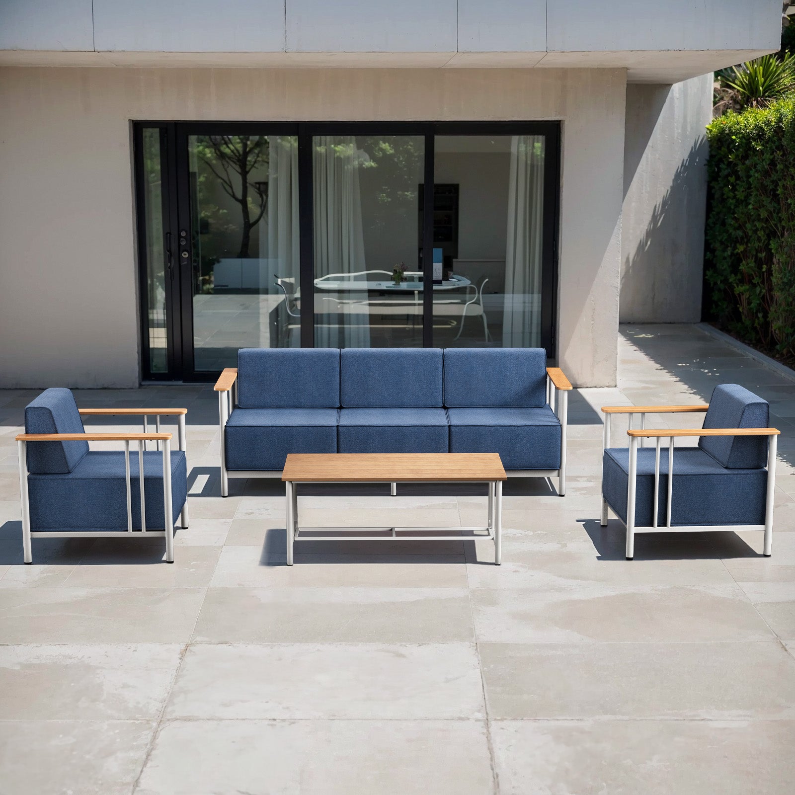 -Piece Patio Set Sofa, Chairs & Coffee Table, BINGLI Series