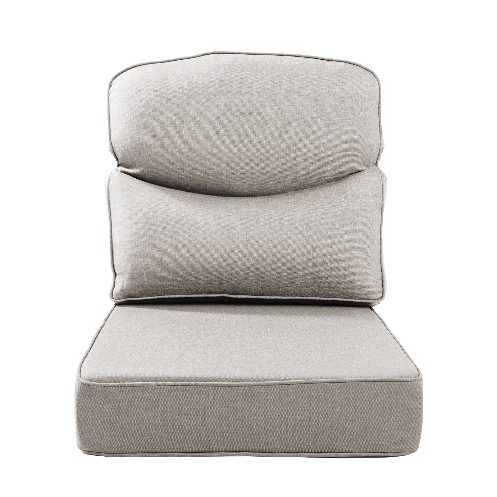 Deluxe xx Inch Memory Foam Deep Seat Outdoor Cushion - Set with Removable Washable Cover for Patio Chair Sofa