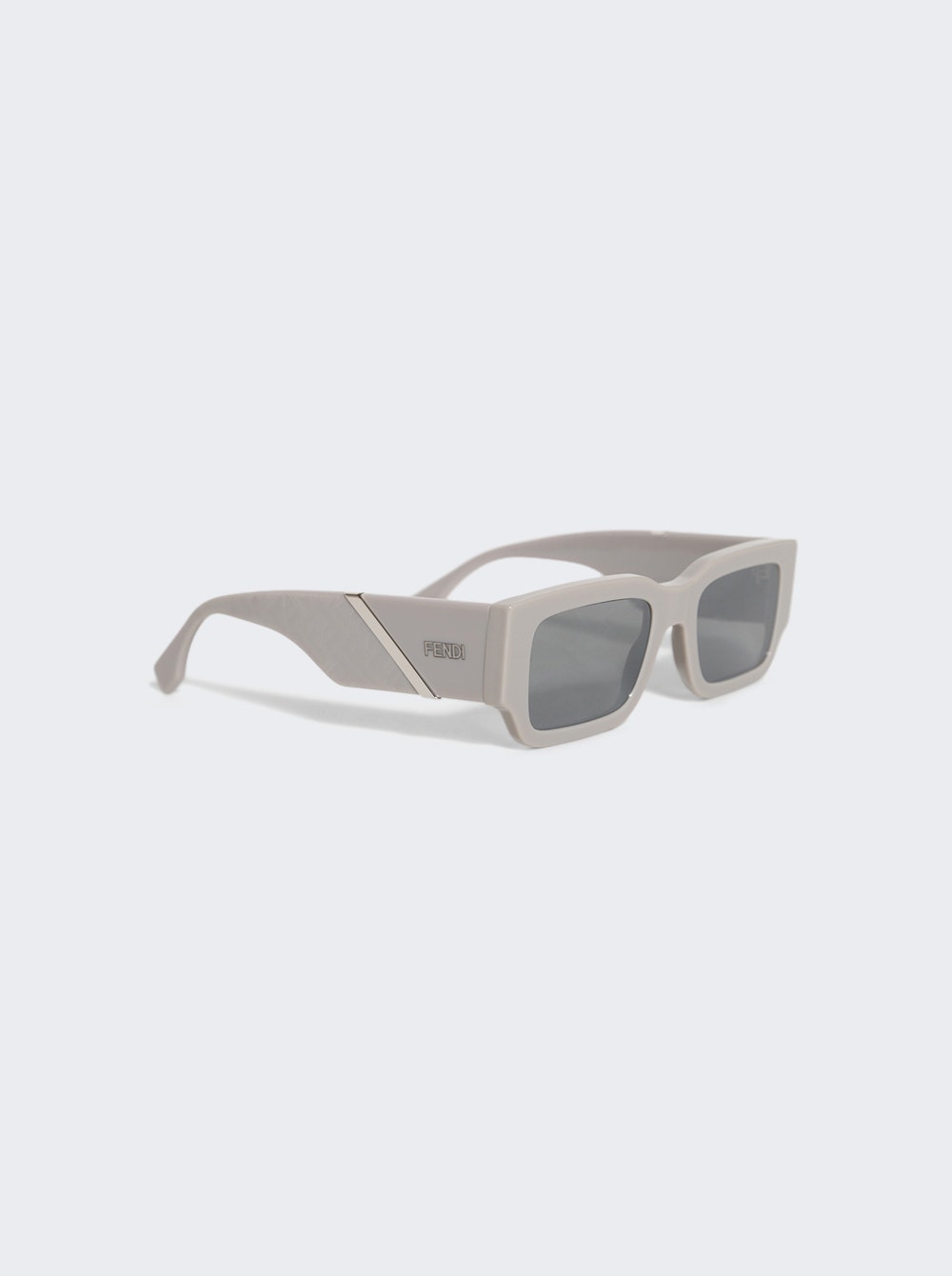 Diagonal Sunglasses Grey And Smoke Mirror