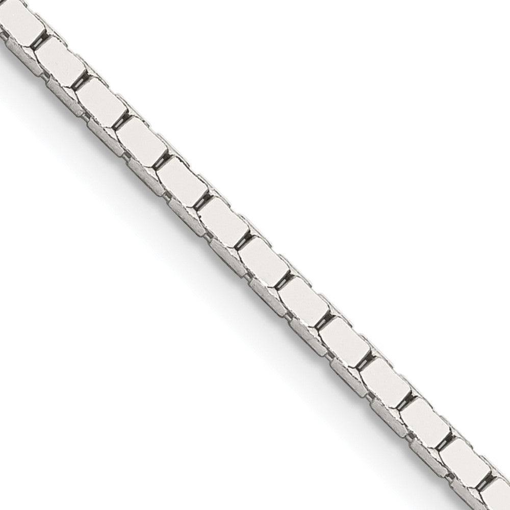 Inch Sterling Silver .mm Mirror Box Chain Necklace