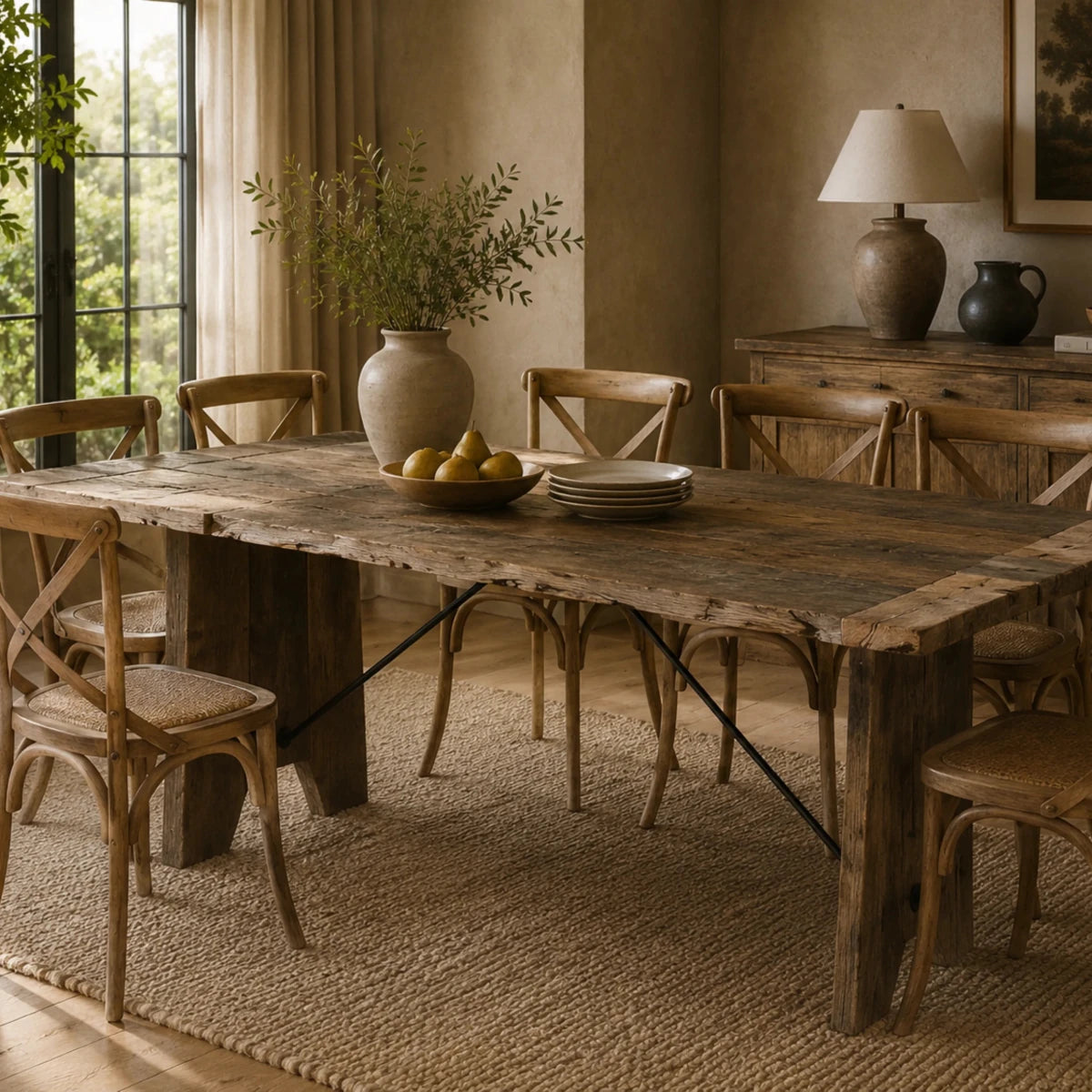Classic Corner Dining Table - ** Inches Bleach + Leqar