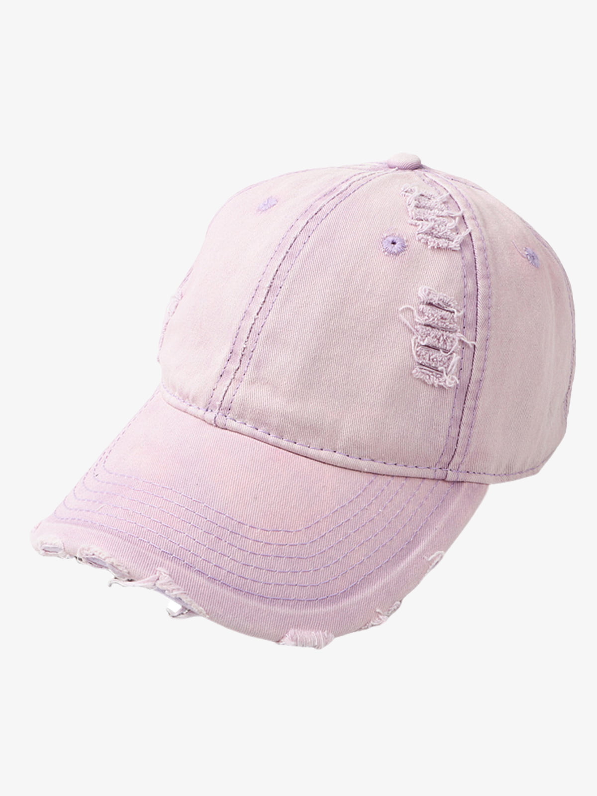 Washed Denim Outdoor Cap - Light Purple adjustable