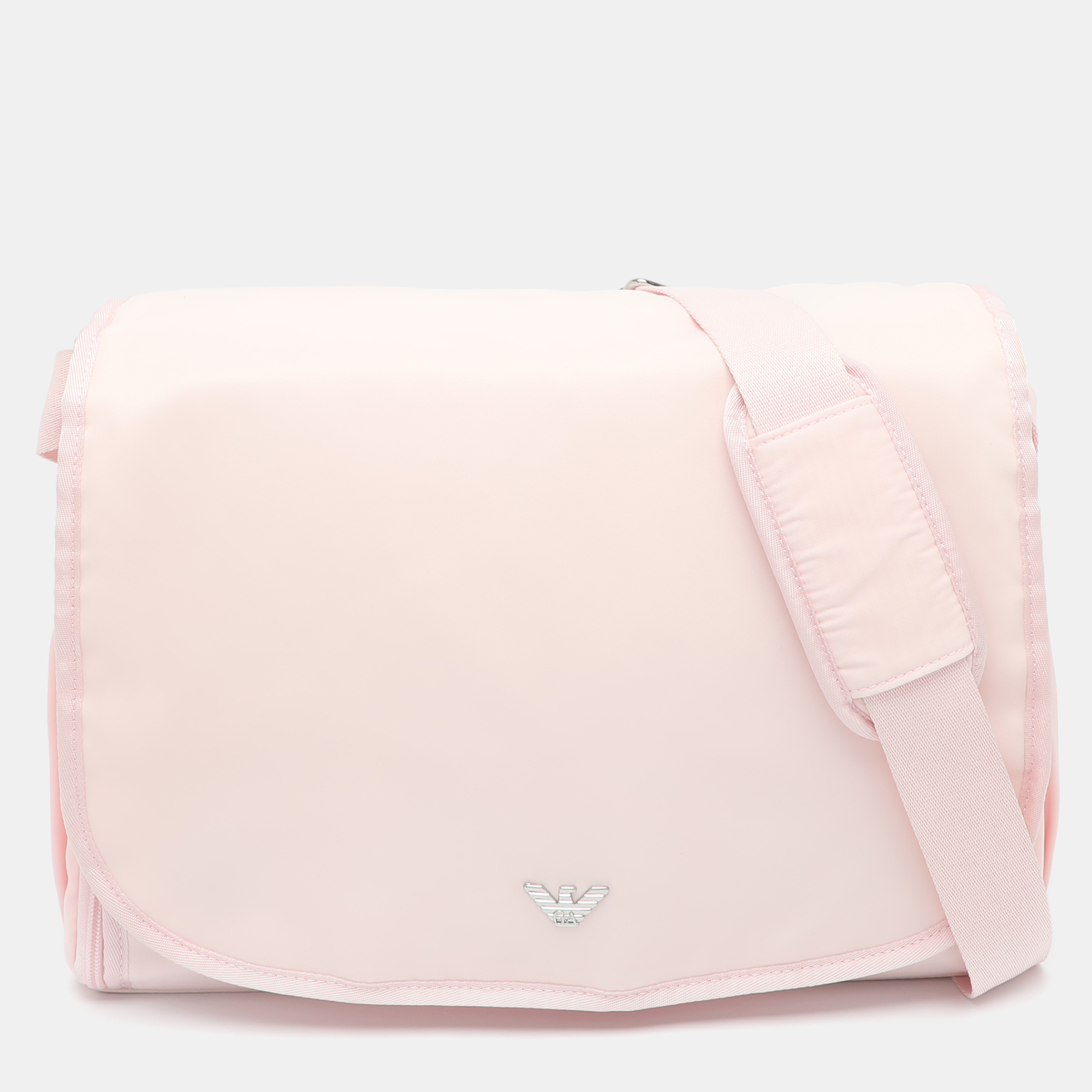 Emporio Armani Light Pink Nylon Diaper Bag