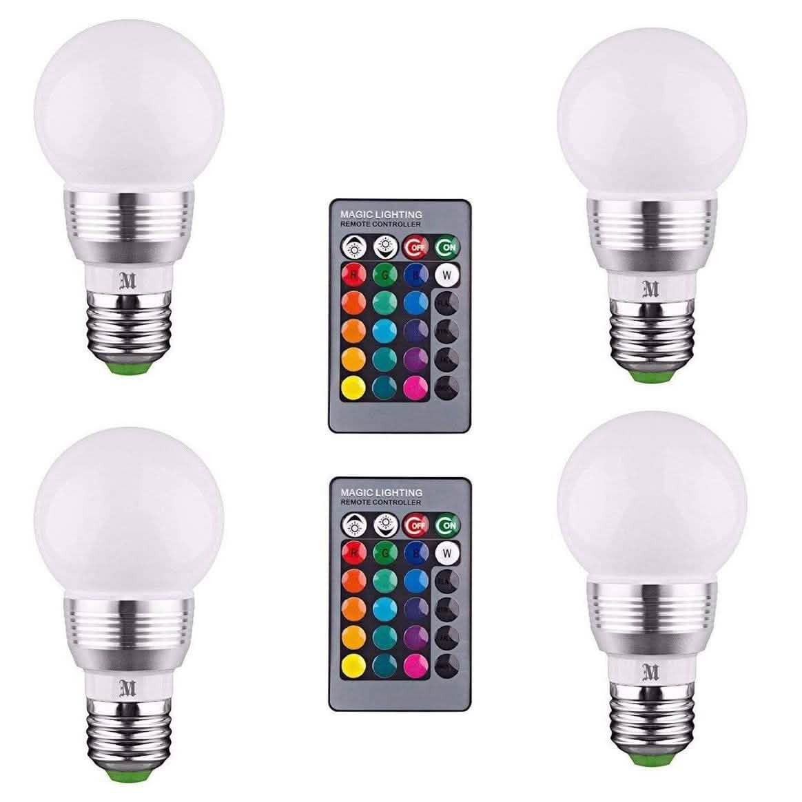 Massimo Retro LED Color Changing Light Bulbs - Pack