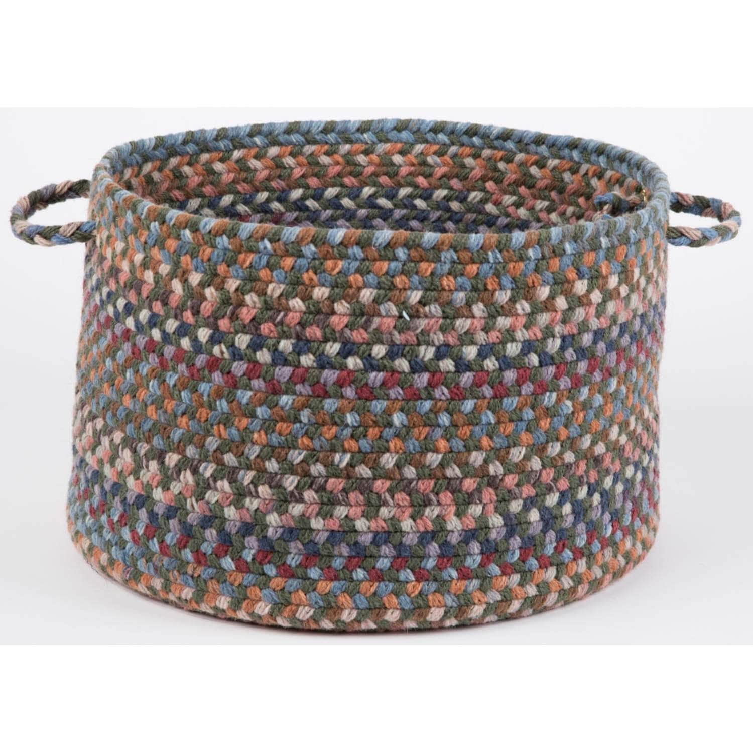 Tribeca Rope Storage Wool Basket - Greengrass Round " X "