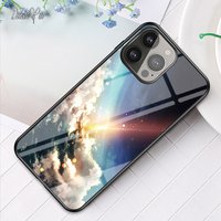For iPhone Pro Glass Case DECLAREYAO Luxury Ultra Slim Hard Mirror Tempered Glass Coque For iPhon Pro Max Ca